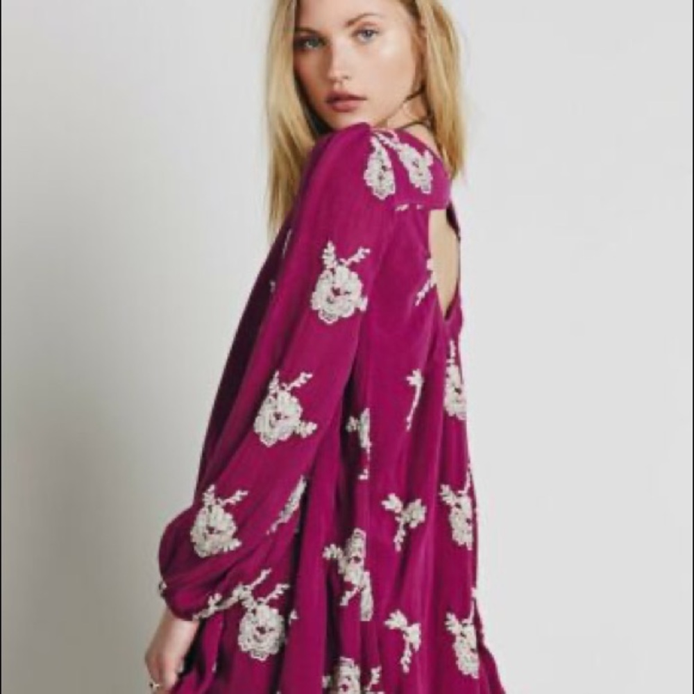 Free People Embroidered Dress Size Small